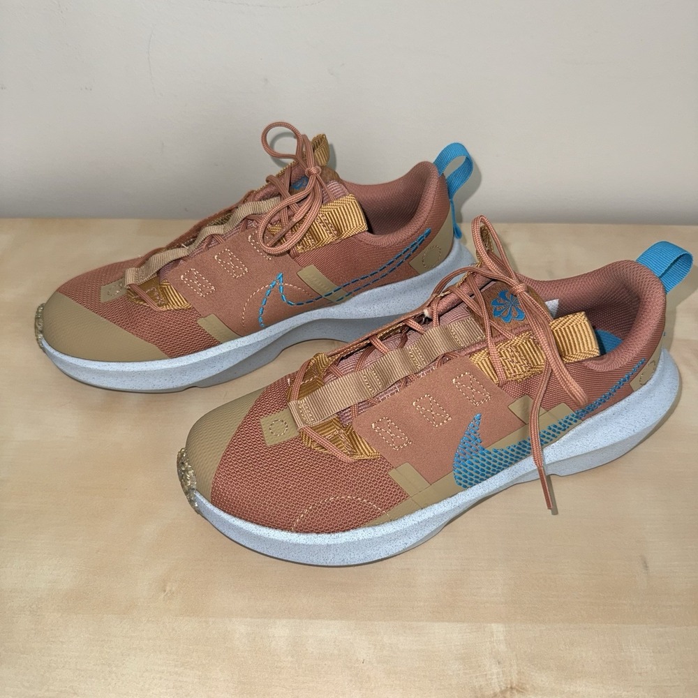 Nike Sneaker Youth Crater Impact DB3551-201 Boys 4.5 Brown Blue Unisex EUC - Picture 2 of 16